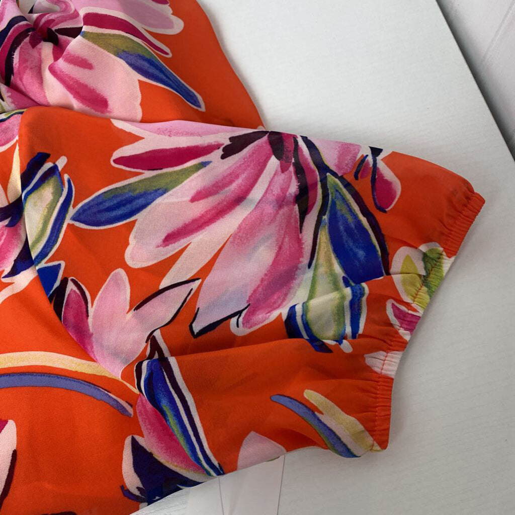 FLORAL SHORT SLEEVED