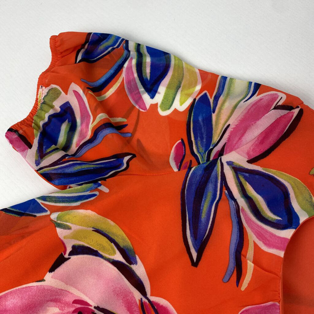 FLORAL SHORT SLEEVED
