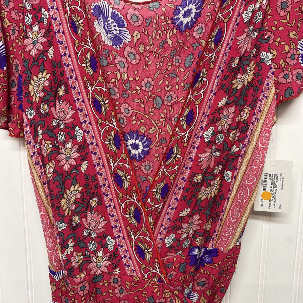 FLORAL WRAP DRESS