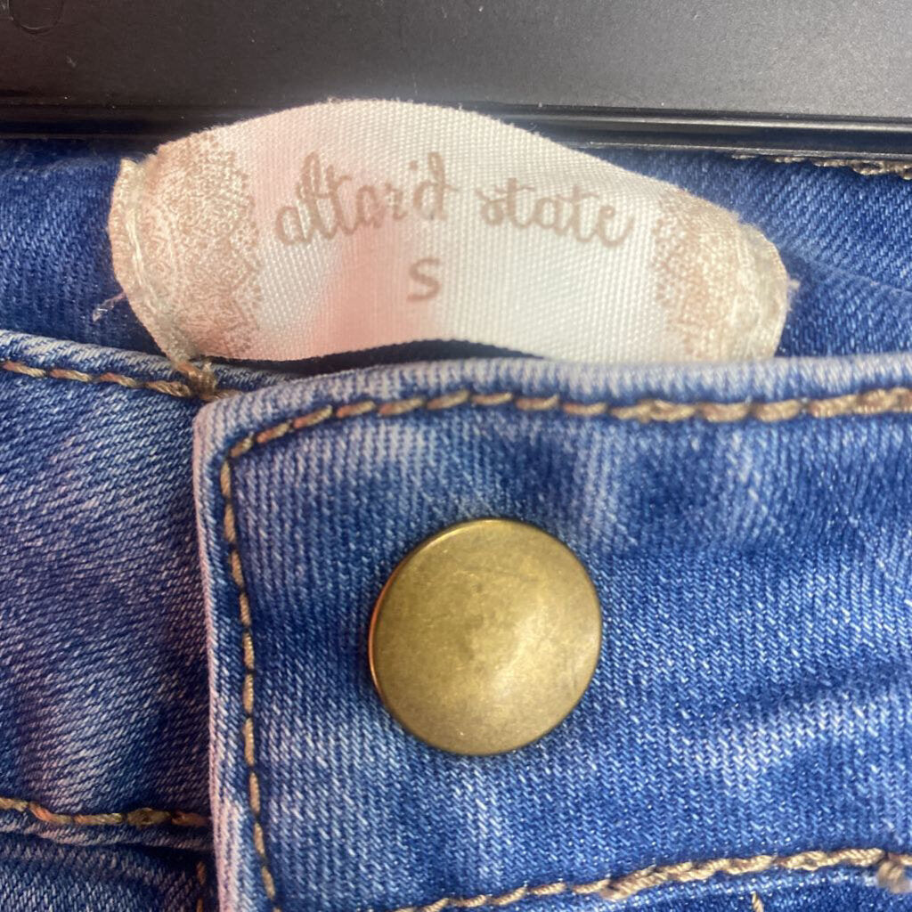 Altar'd State button-up denim skirt