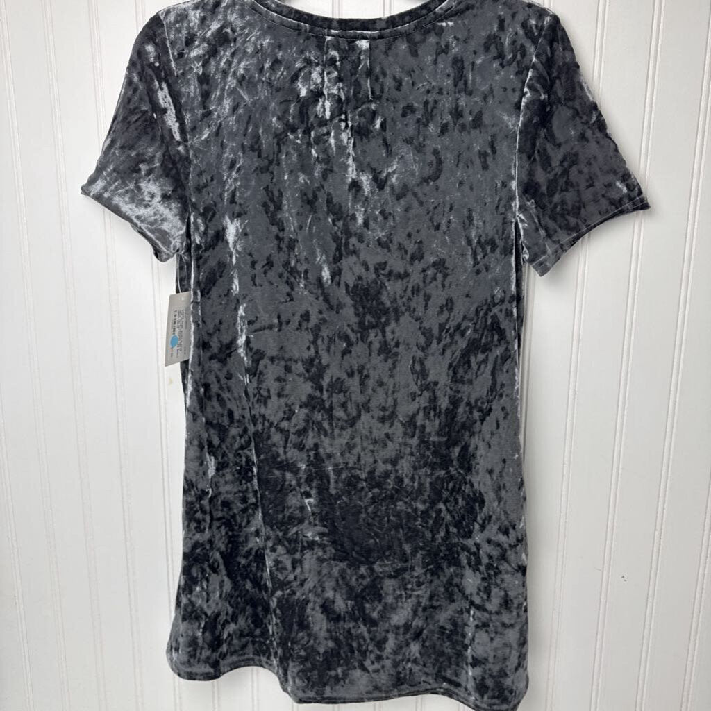 V NECK VELVET TOP