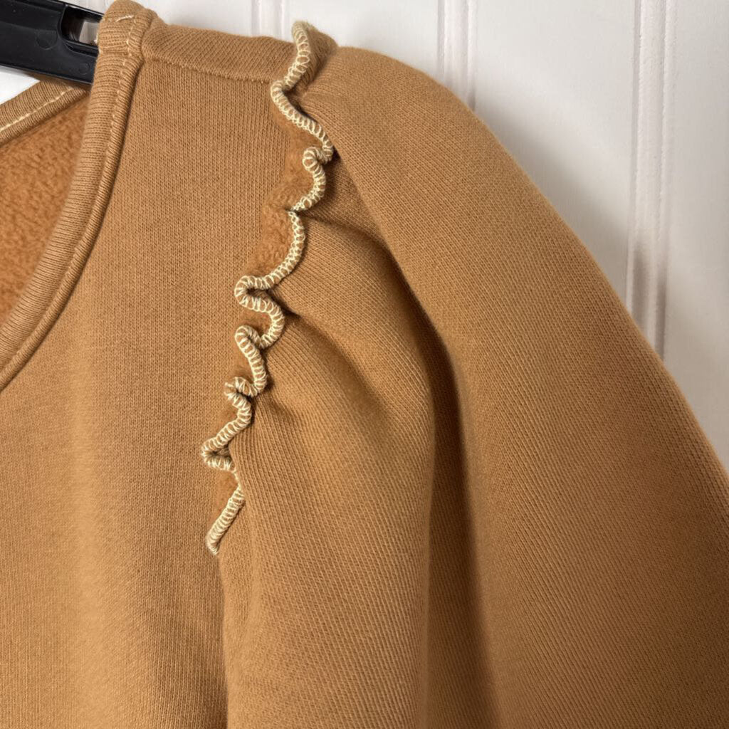 FLOWY SHORT SLEEVED SWEAT SHIRT
