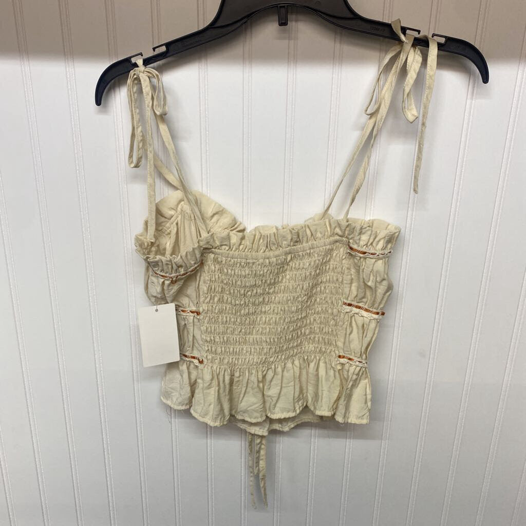 GATHERED HALTER TOP