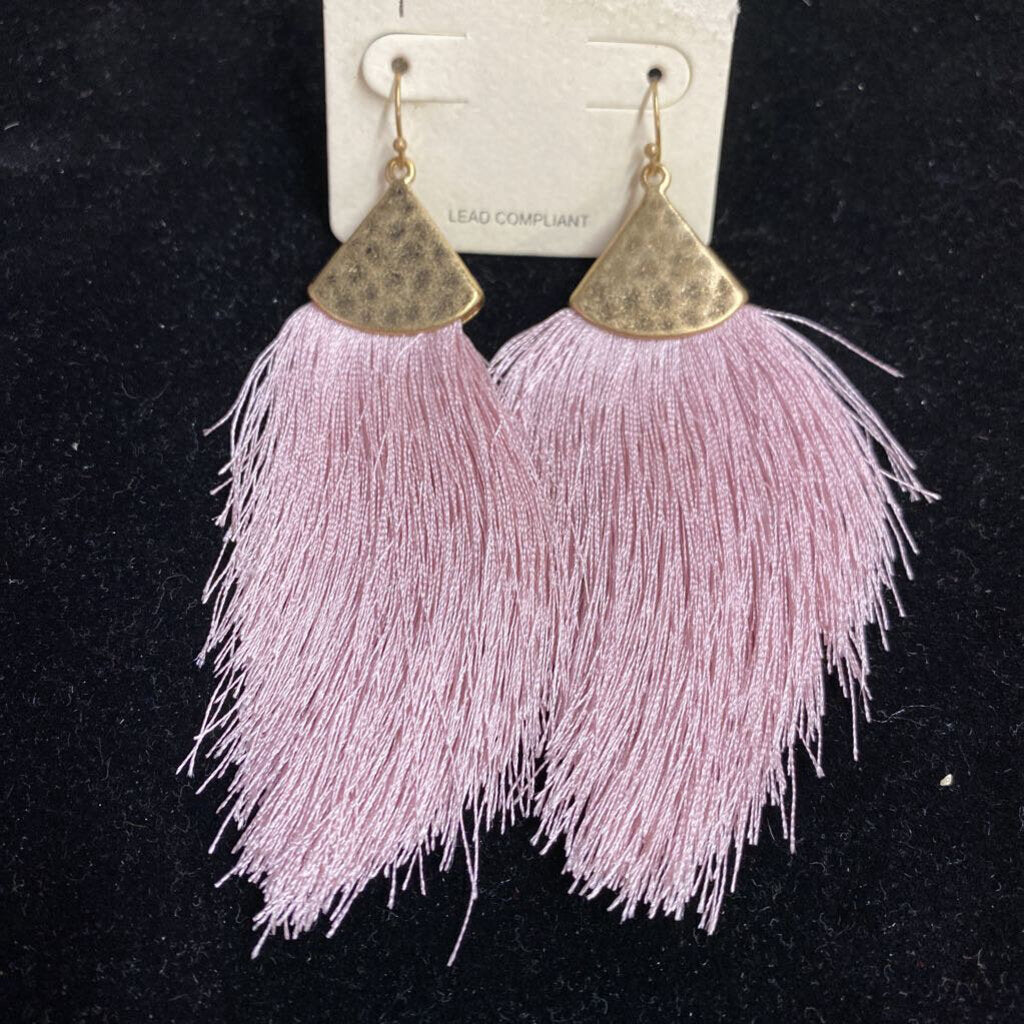 LONG FRINGE EARRINGS