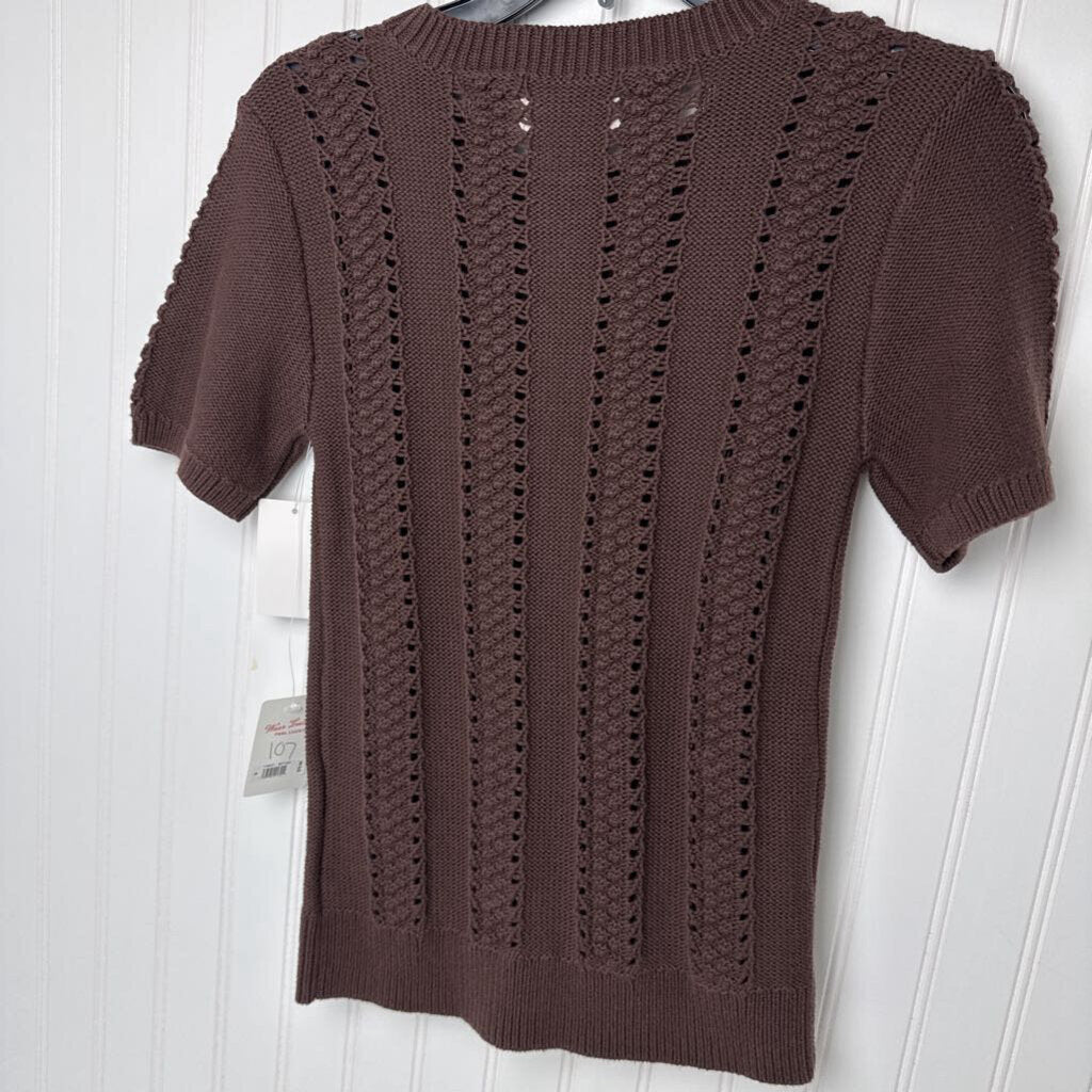 SHORT SLEEVE SWEATER