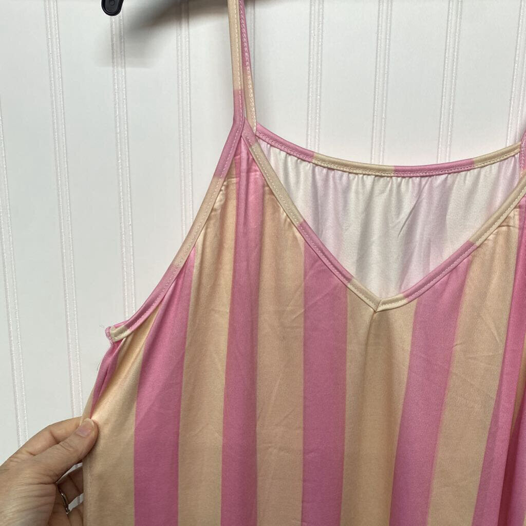 V NECK SLEEVELESS DRESS