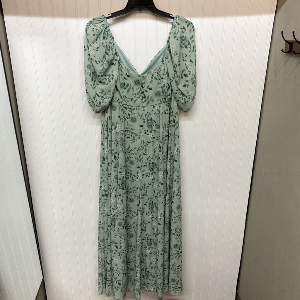 SHORT SLEEVE LONG DRESS
