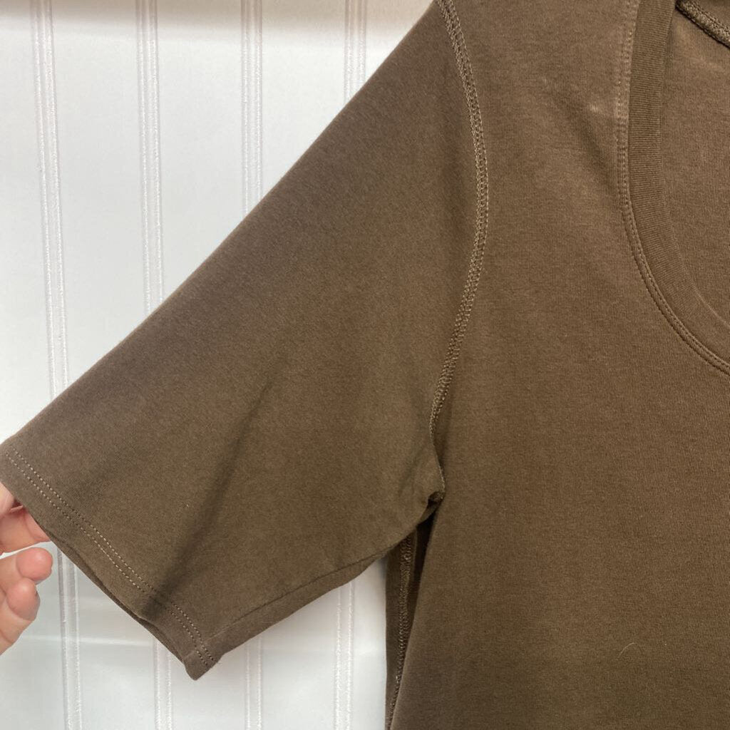 BROWN BASIC SHIRT