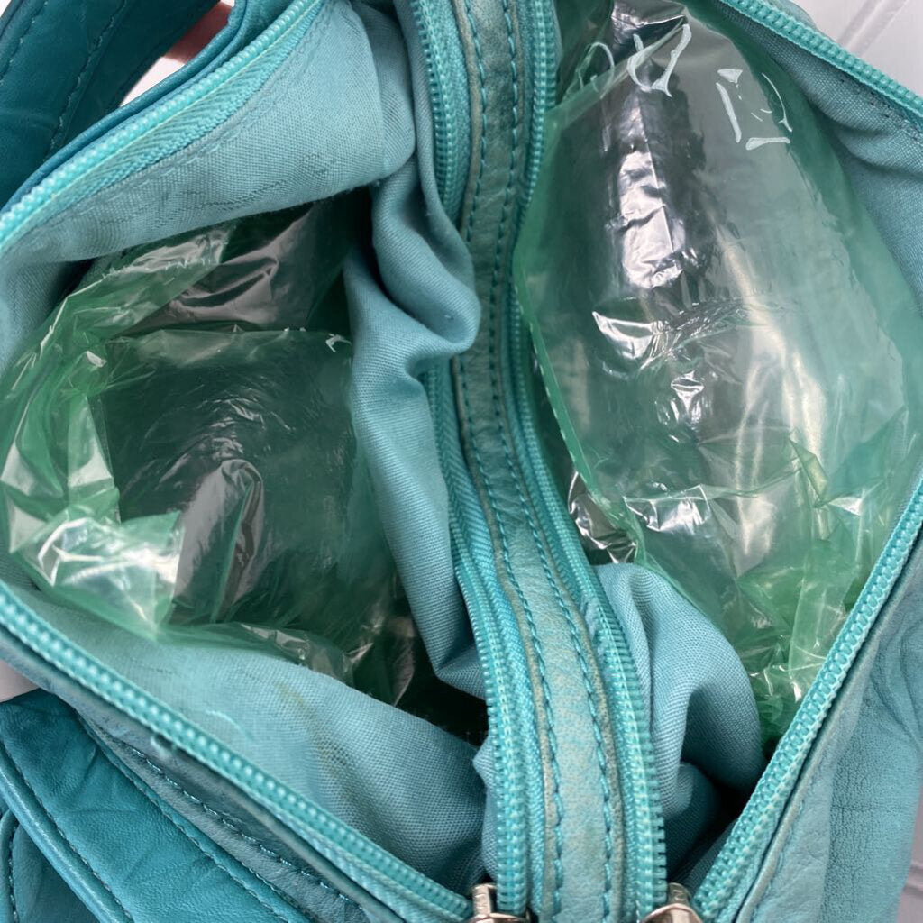 TEAL CROSSBODY HANDBAG