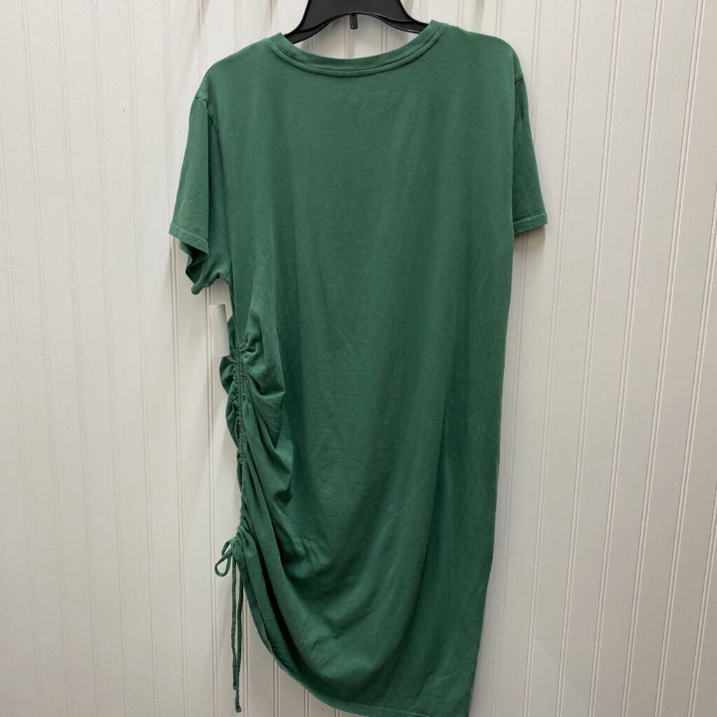 GREEN T SHIRT DRESS