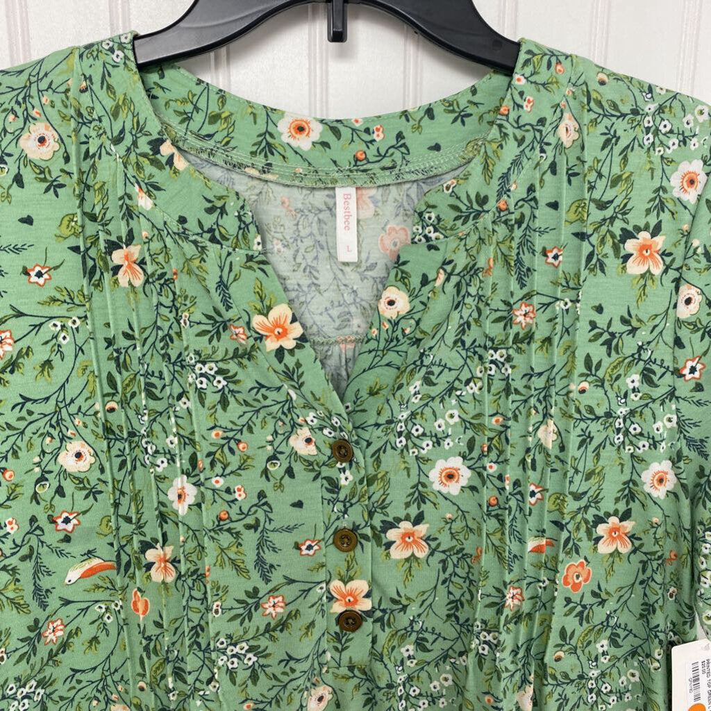 SHORT SLEEVE PRINTED TOP