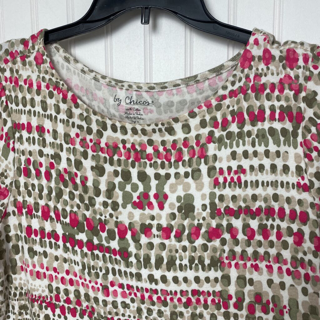 SHORT SLEEVE PRINTED KNIT TEE