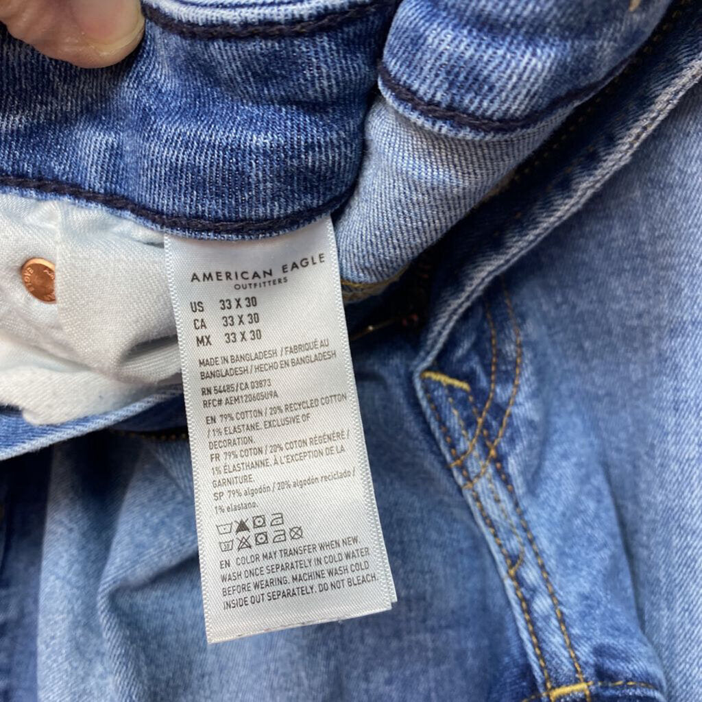 STRAIGHT LEGGED JEANS