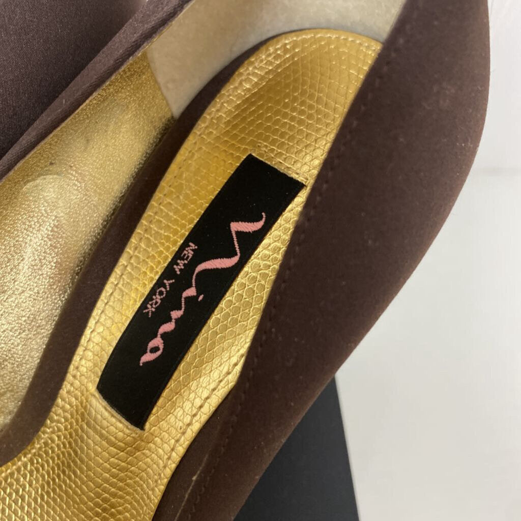 *SATIN HEELS WITH BOW AT TOE