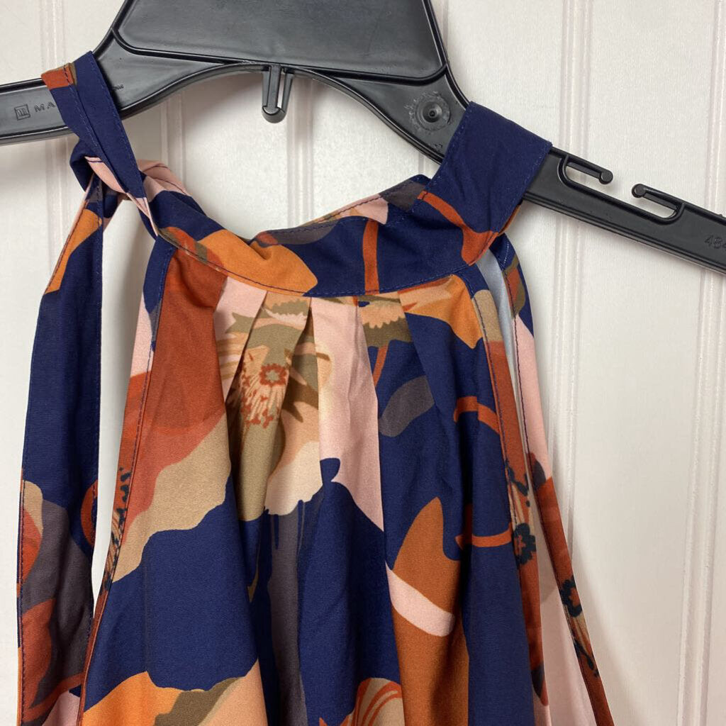 TIE NECK SLEEVLESS TOP