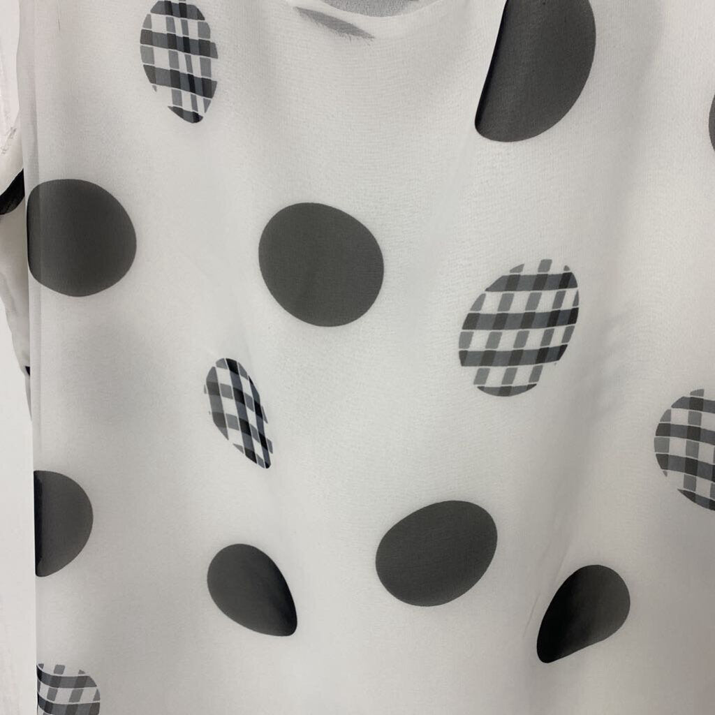 POLKA DOT SHEAR SLEEVLESS