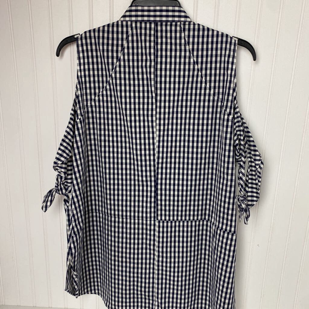 CHECKED SLEEVLESS TOP