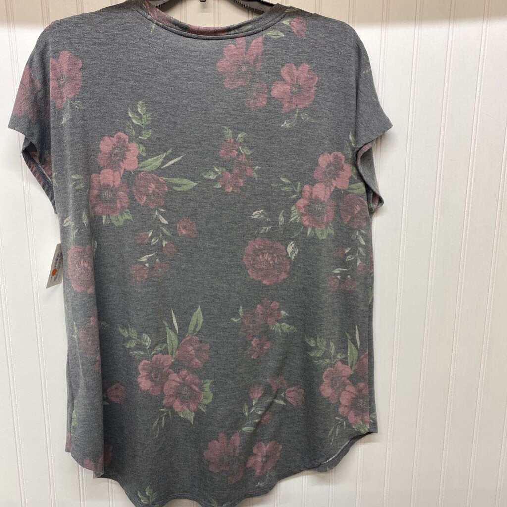FLOWERED SHORT SLEEVED