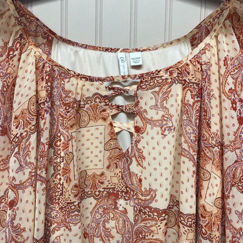 LINED SHEER PONCHO