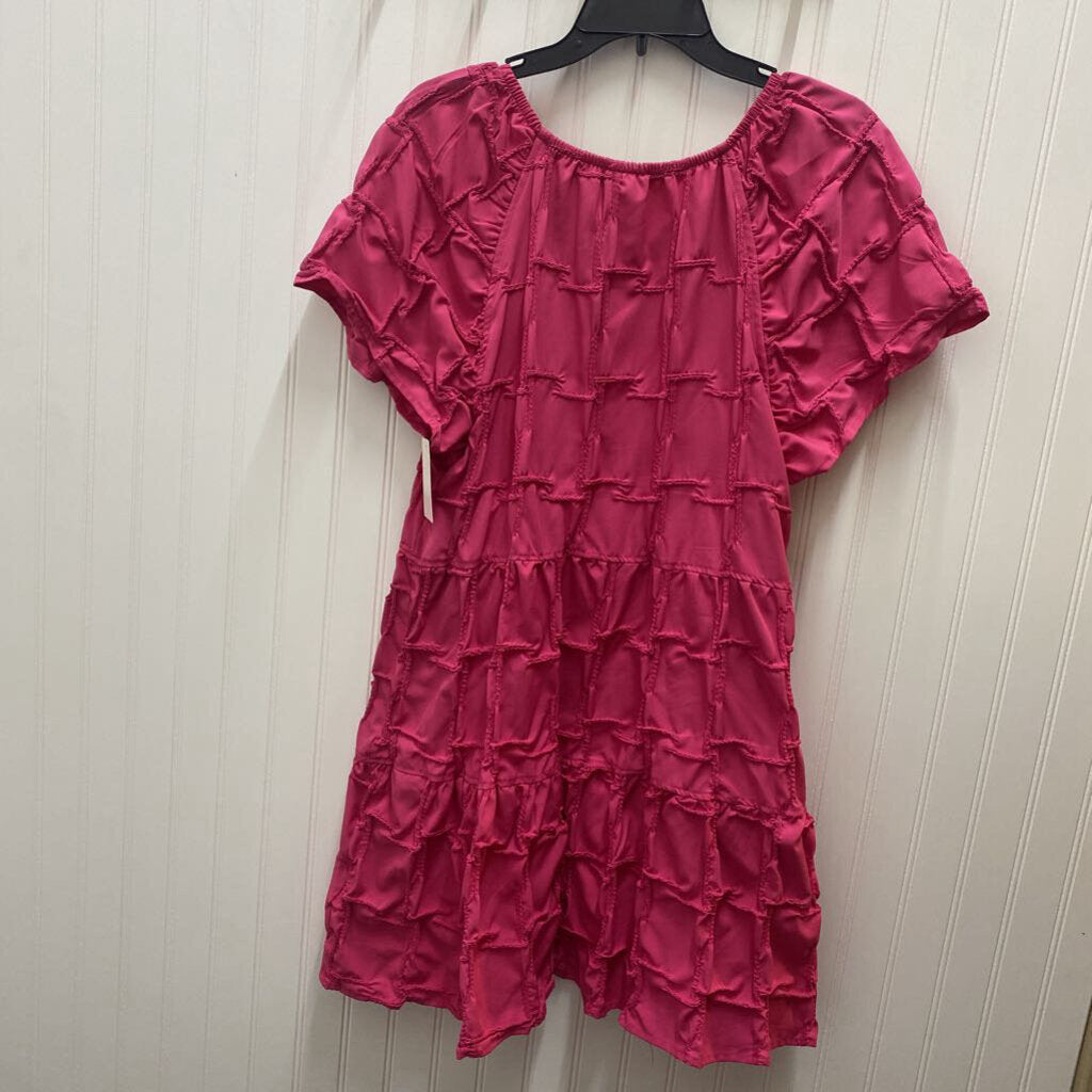 PINK RUFFLE DRESS