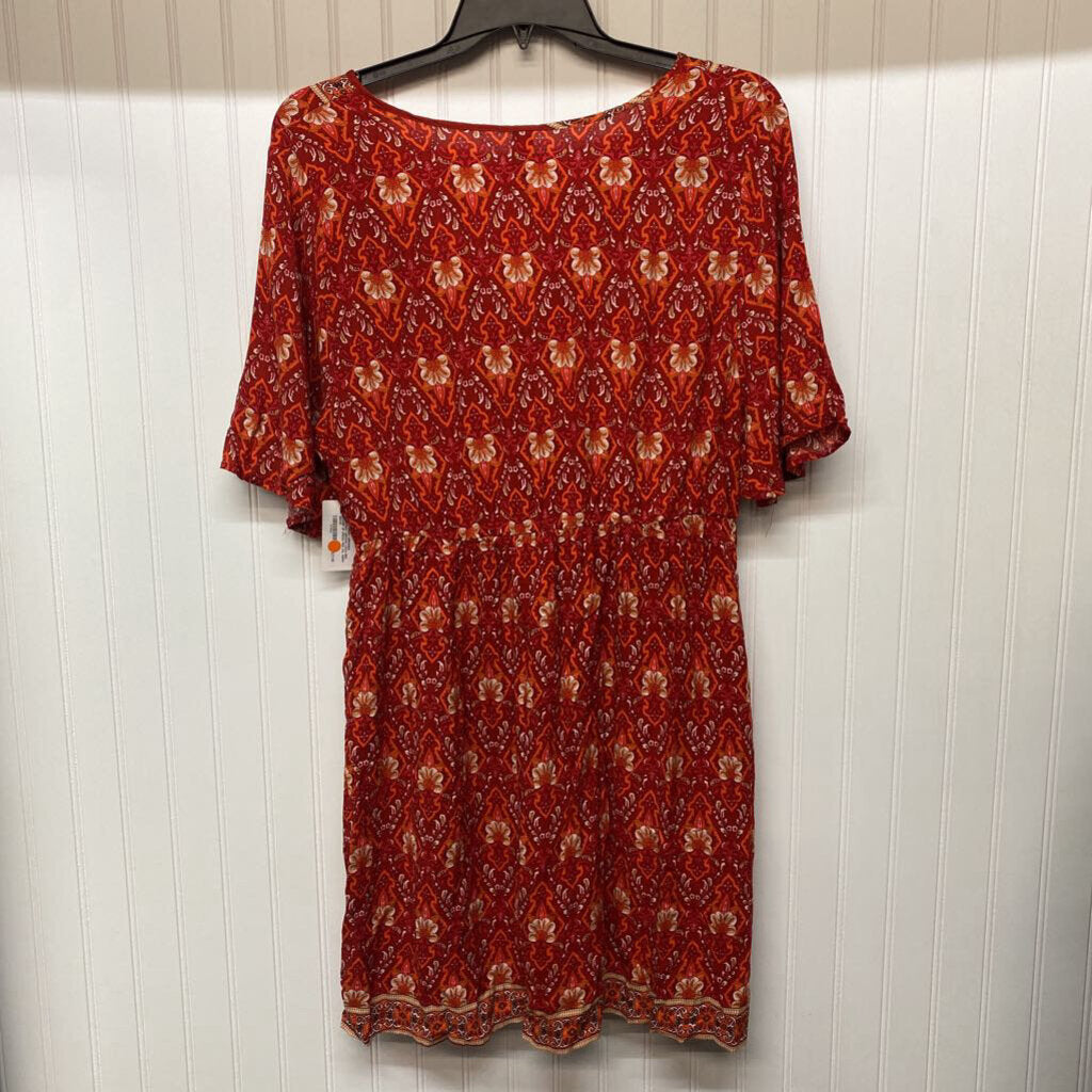 RED COVER UP DRESS