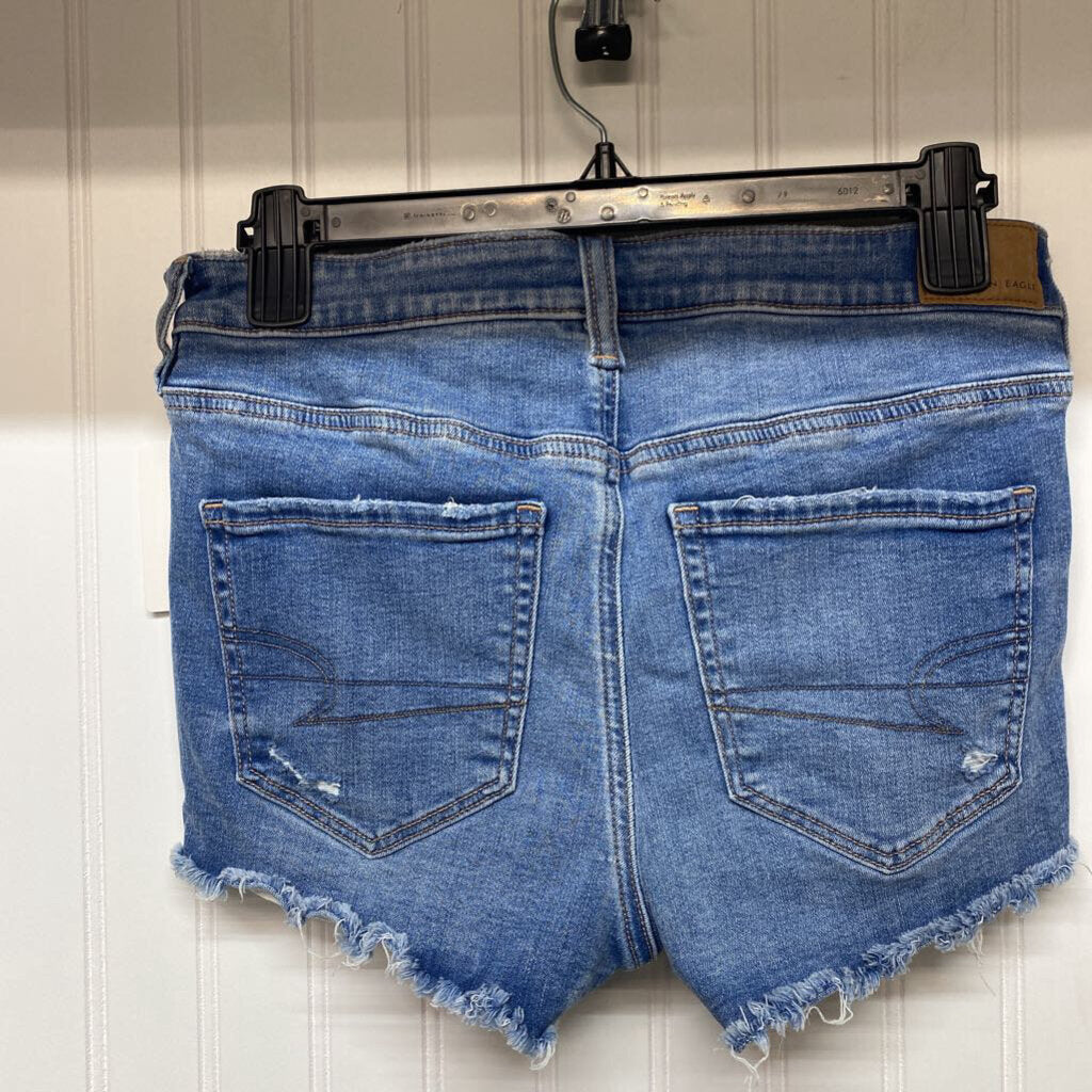 *DENIM DISTRESSED CUT OFF SHORTS
