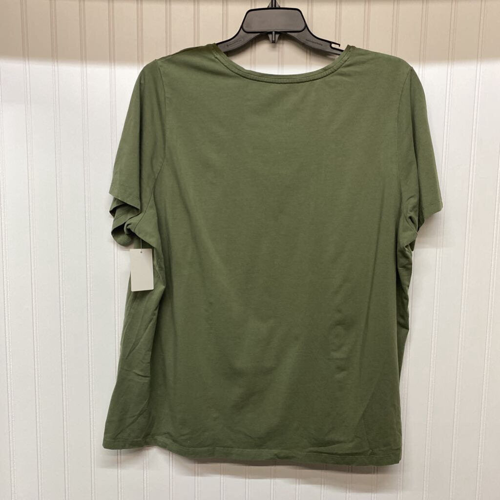 OLIVE SHORT SLEEVE SHIRT