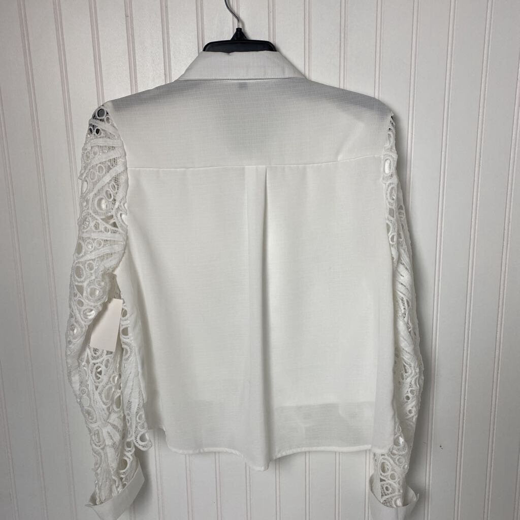 LACE BUTTON DOWN