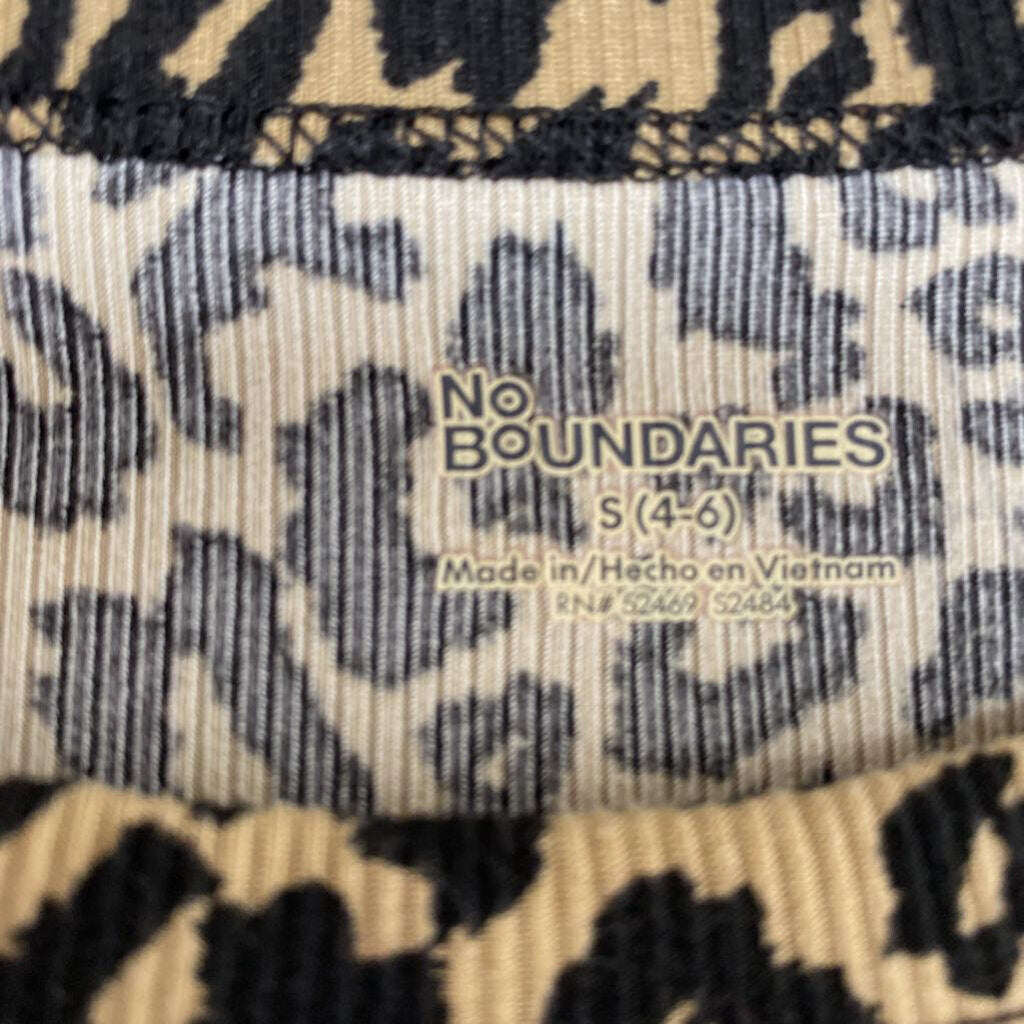 RIBBED CHEETA LONG SLEEVED