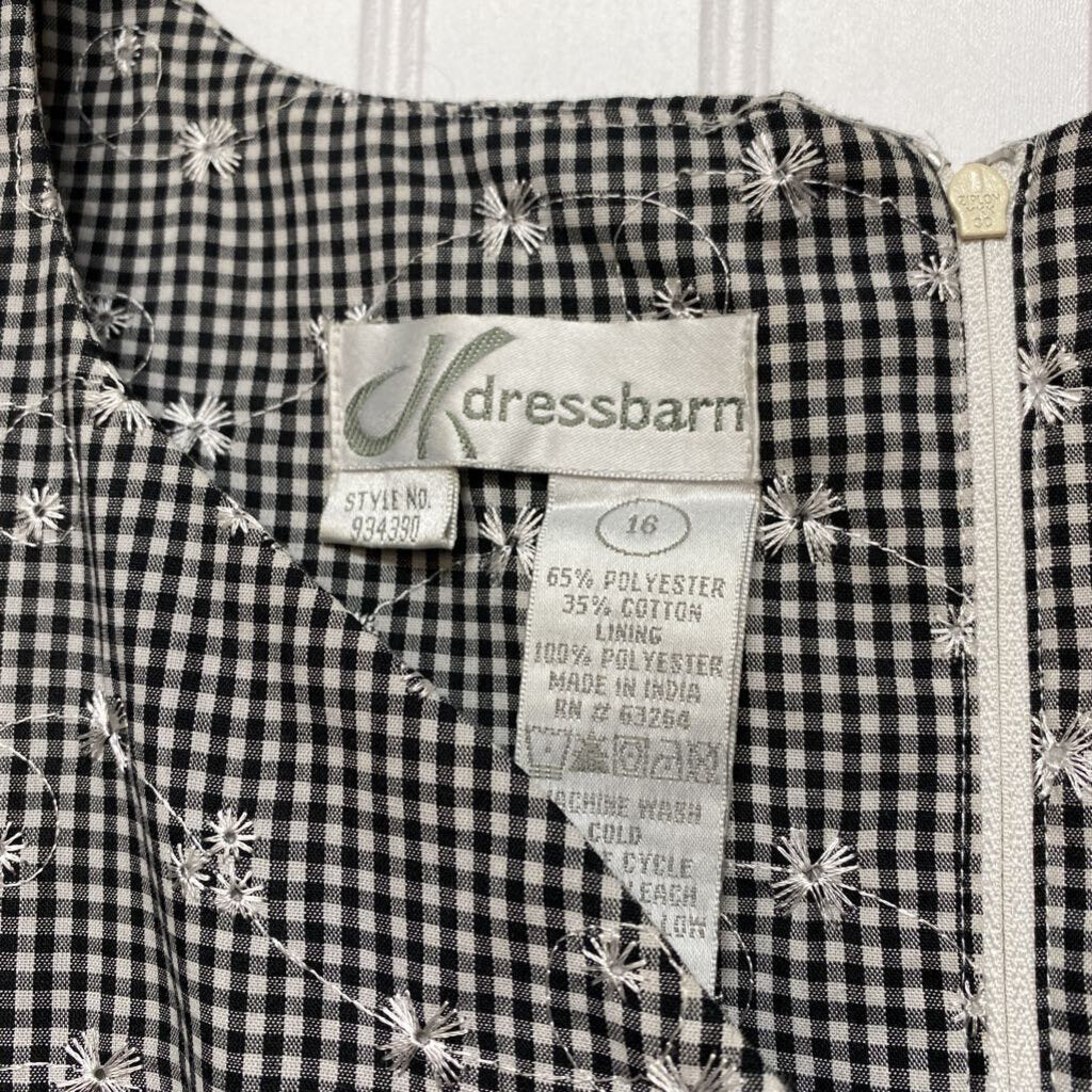 GINGHAM CHECK TANK DRESS