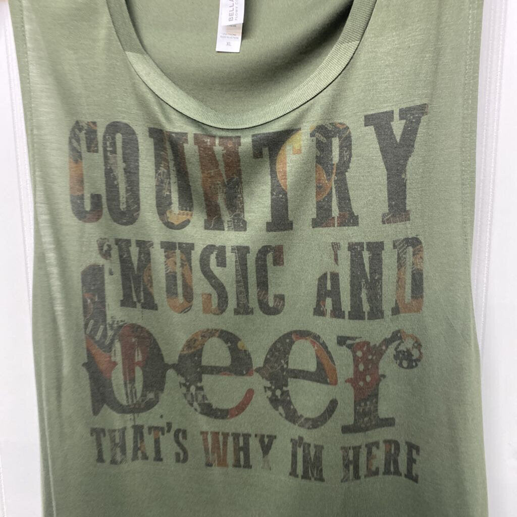 *GRAPHIC TOP WITH COUNTRY MUSIC AND BEER