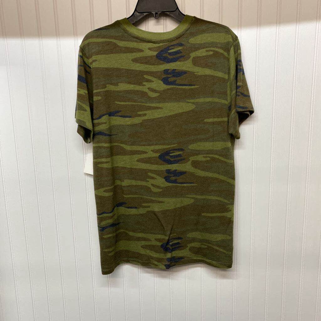 *"OVER IT" CAMO GRAPHIC TEE