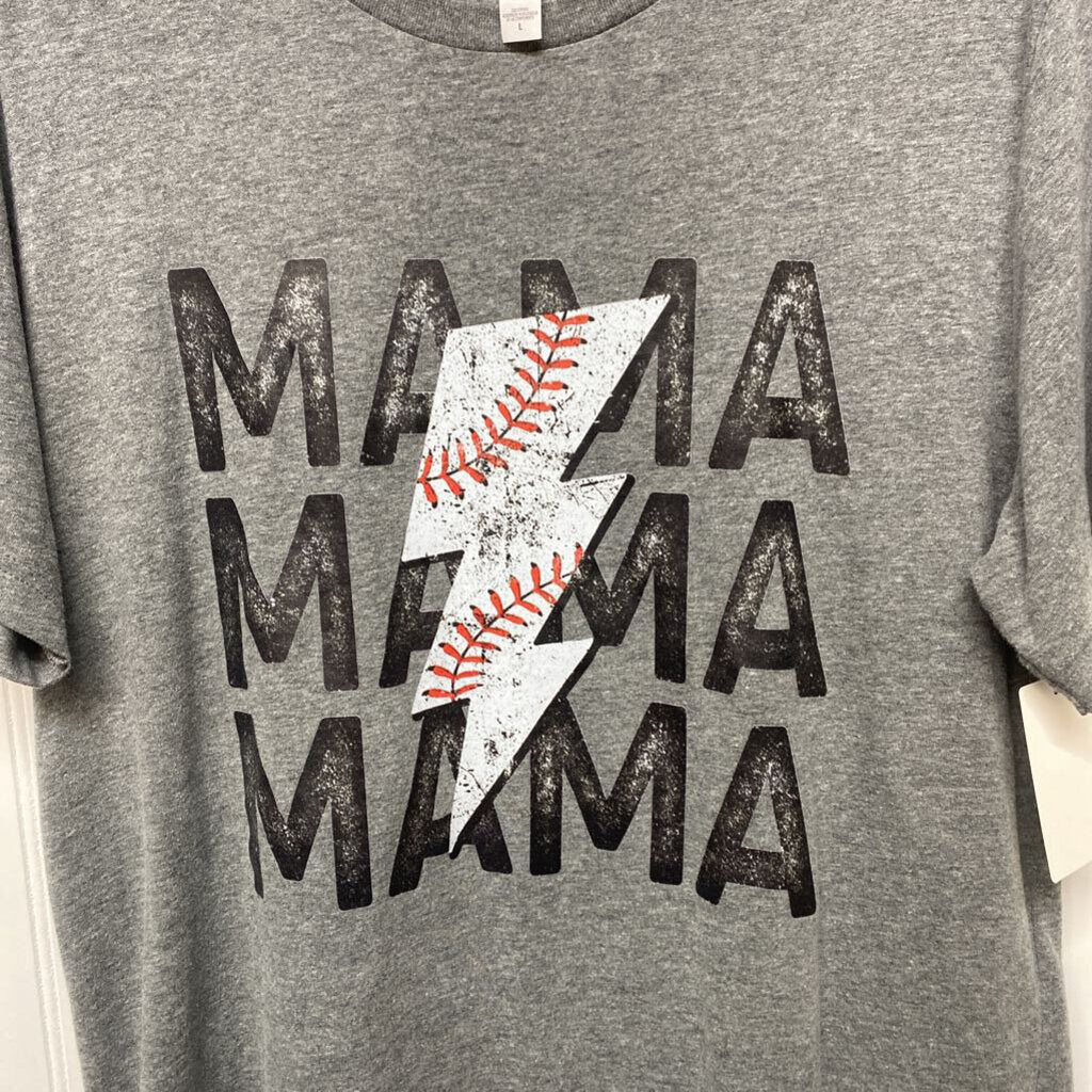 *"MAMA X3" BASEBALL GRAPHIC TEE
