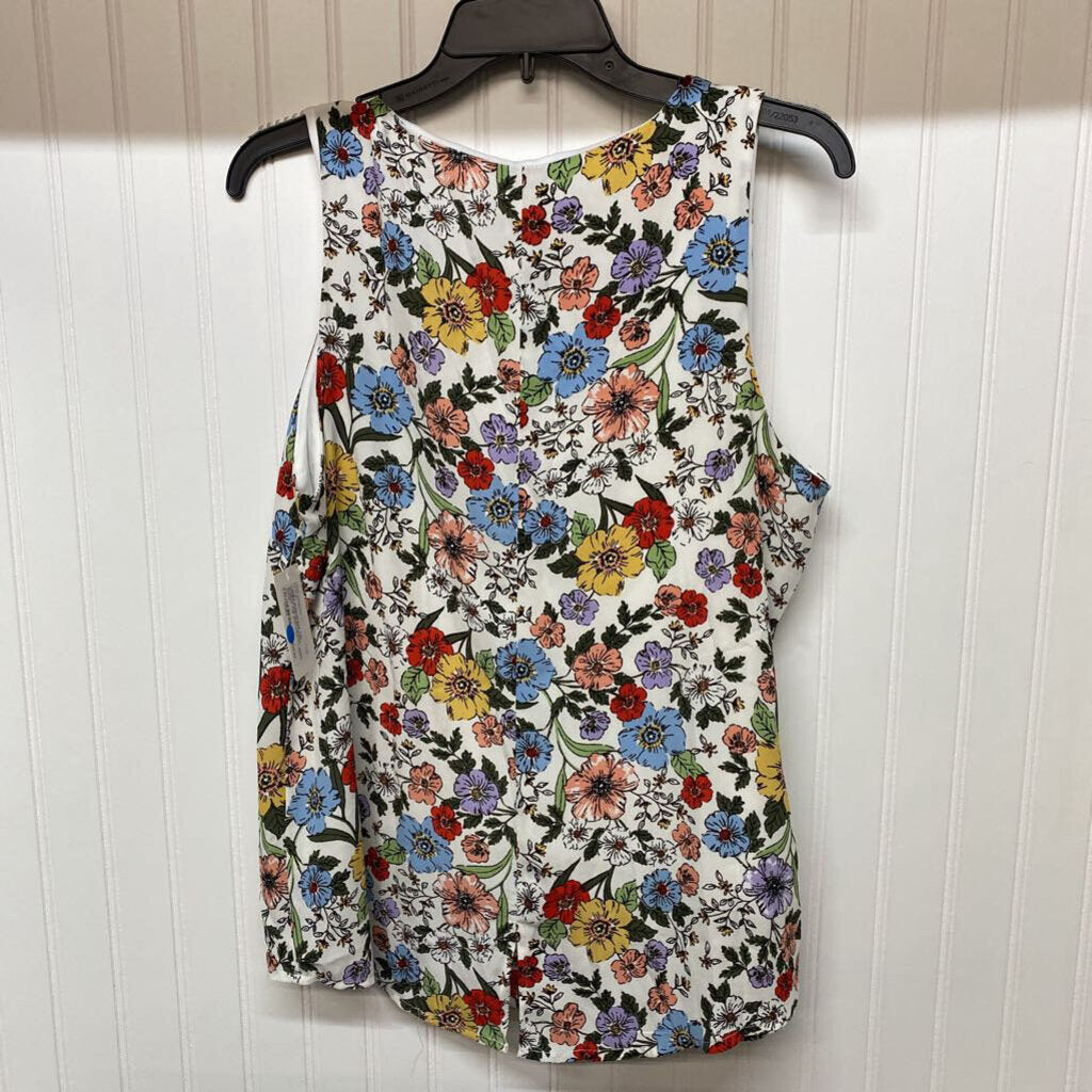SLEEVELESS FLORAL TOP