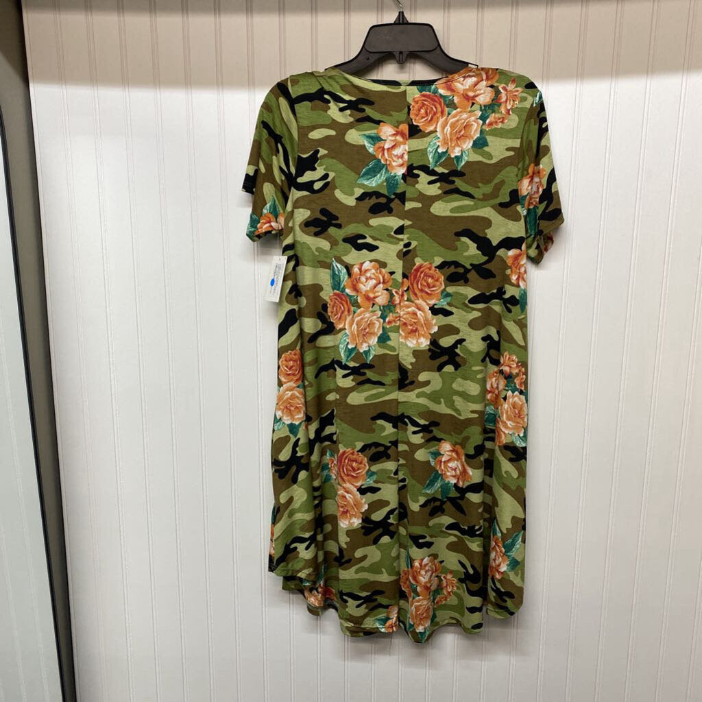 SHORT SLEEVE CAMOFLAGE DRESS
