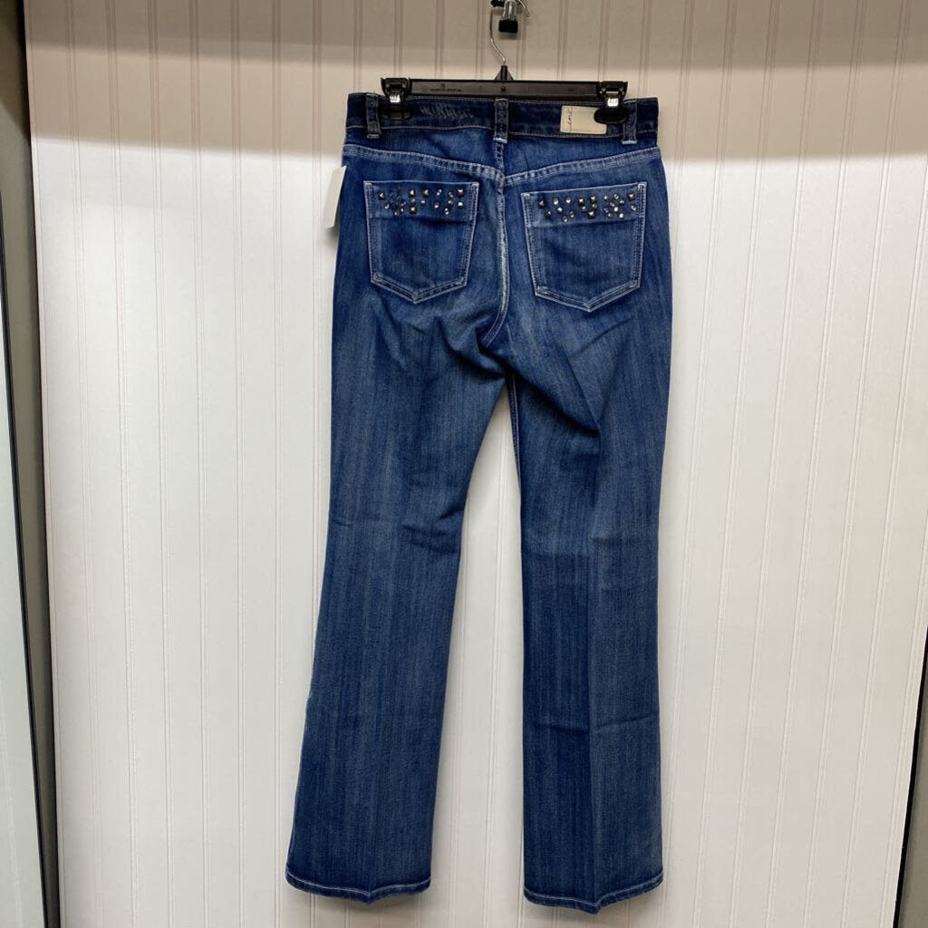 RINESTONE POCKET BOOT CUT