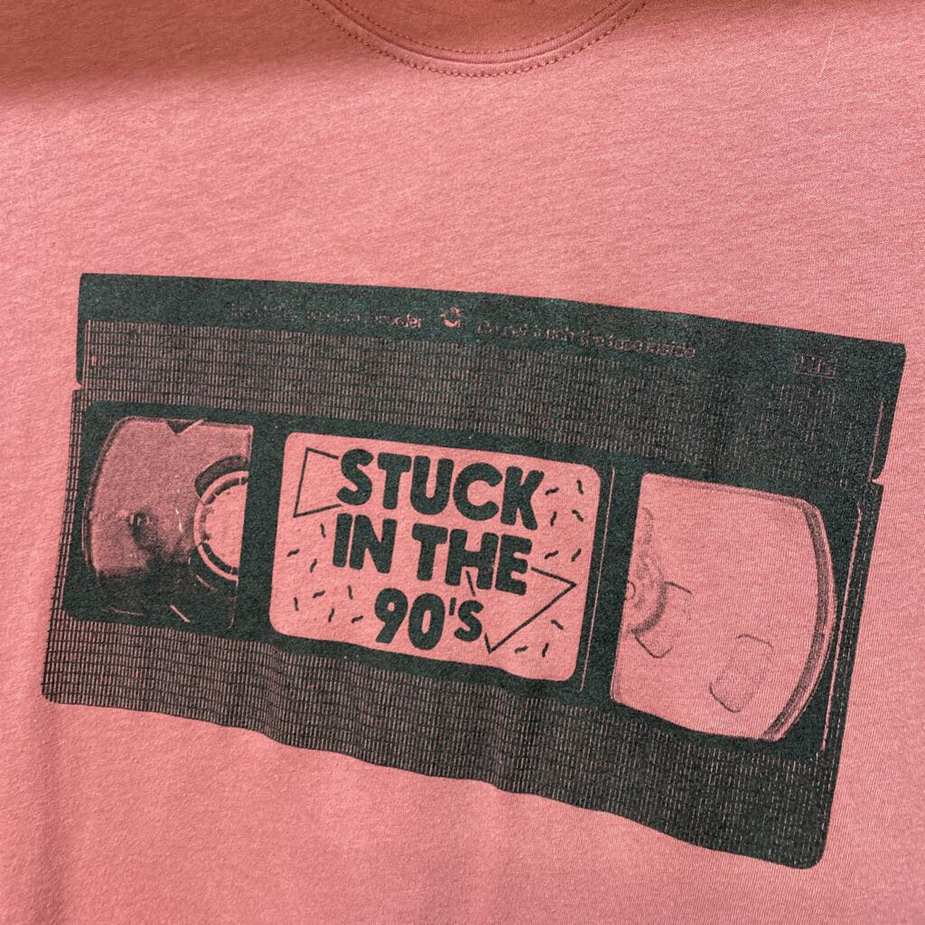 *"STUCK IN THE 90S CASSETTE" SHORT SLEEVE GRAPHIC TEE