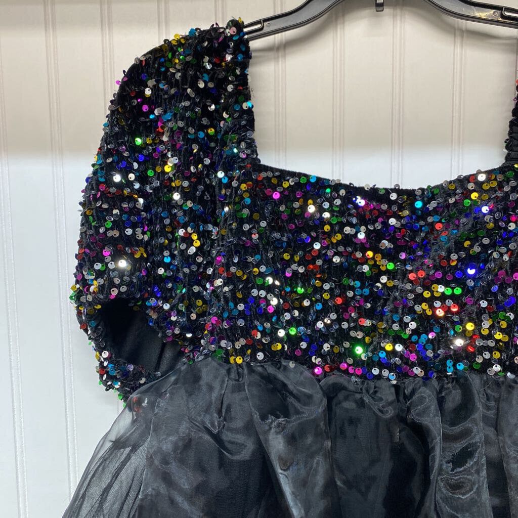 *SEQUIN SHORT BABY DOLL DRESS