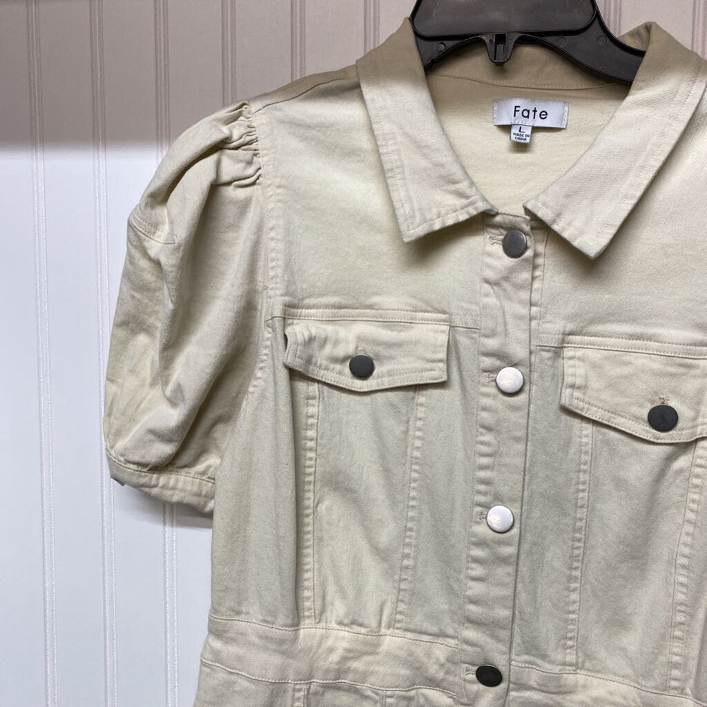 *SHORT SLEEVE COLLARED BUTTON UP DRESS