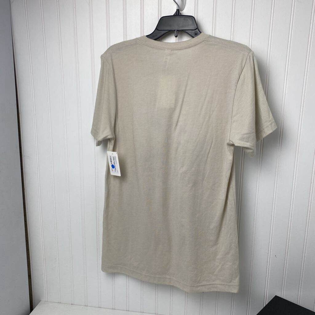 BEIGE GRAPHIC T