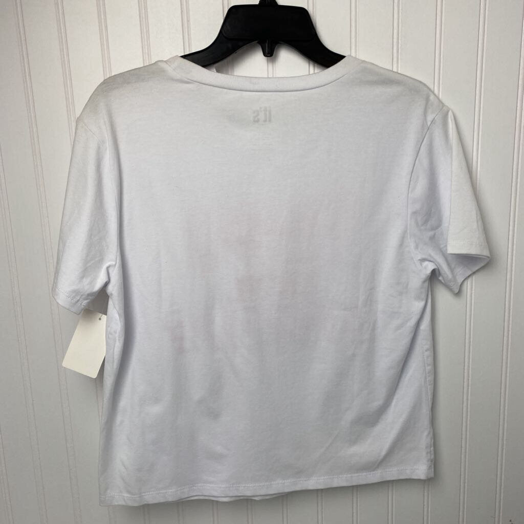 WHITE GRAPHIC T