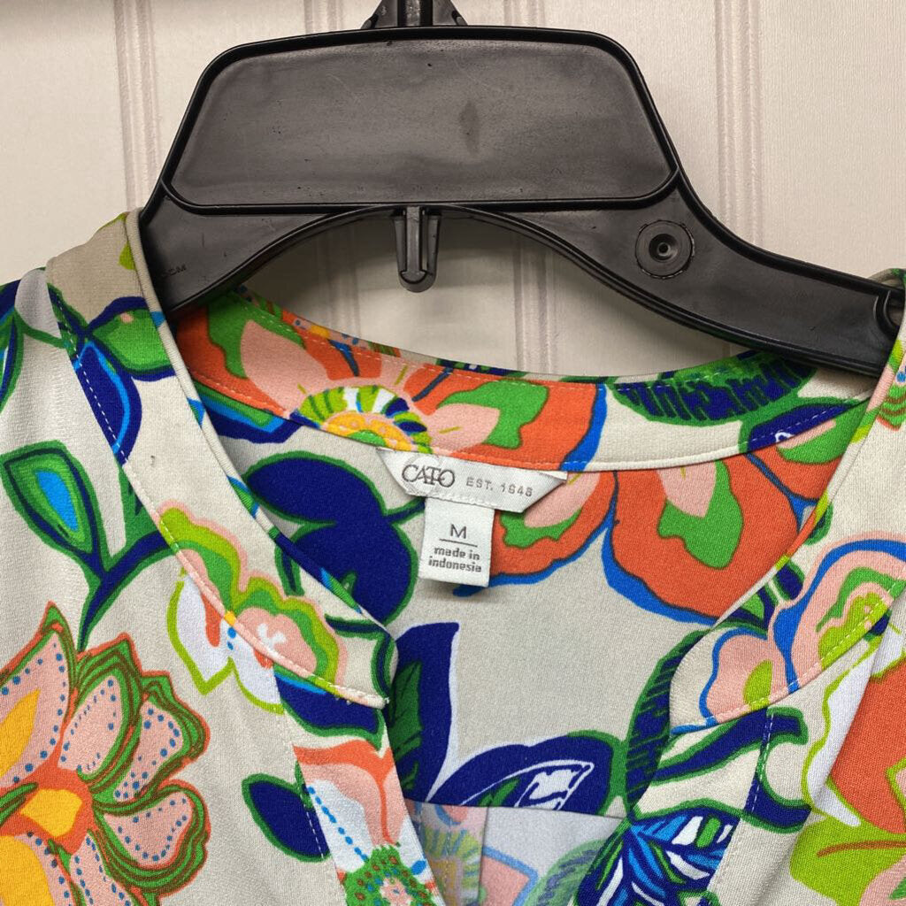 SHORT SLEEVE PRINTED TOP
