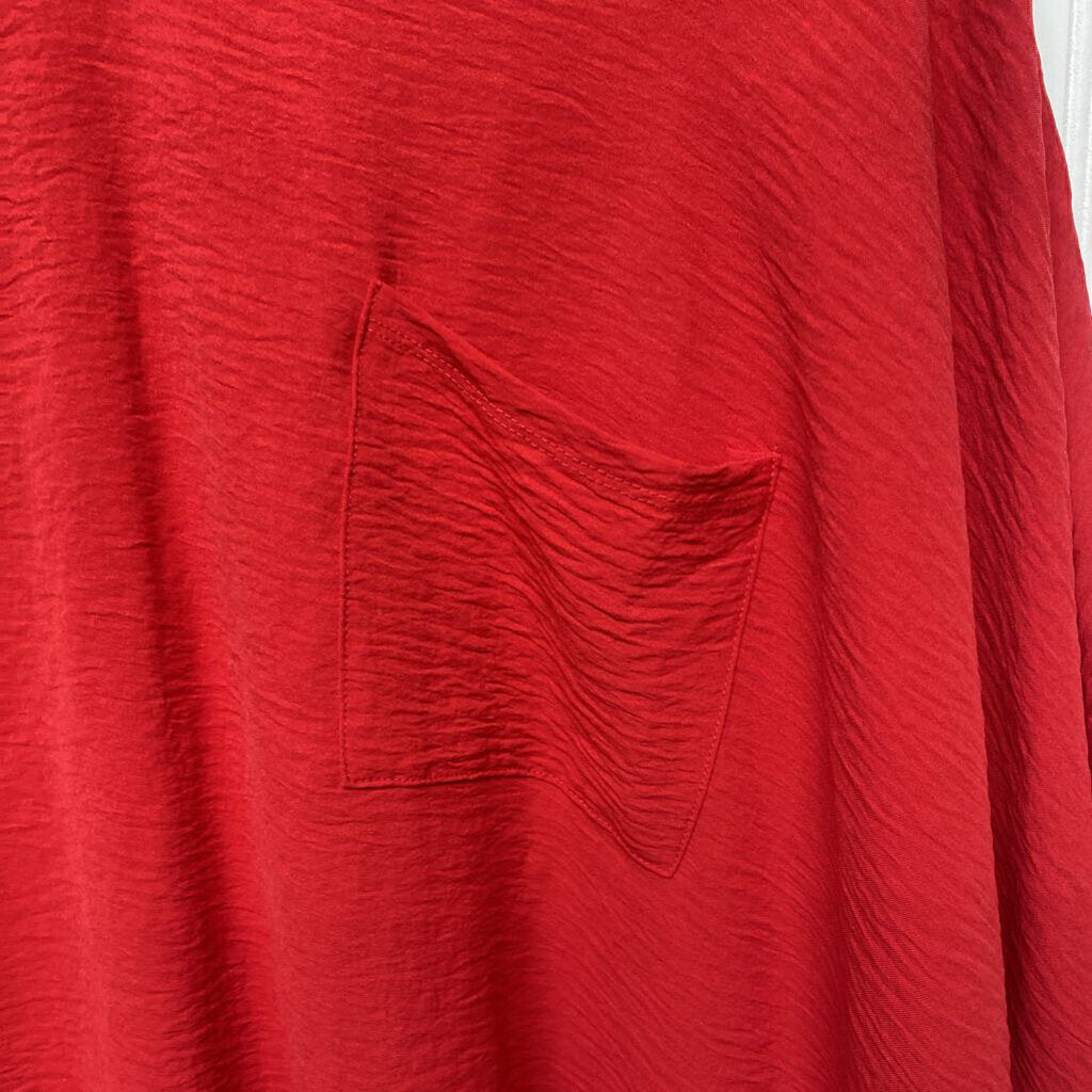 SHORT SLEEVE V NECK BLOUSE