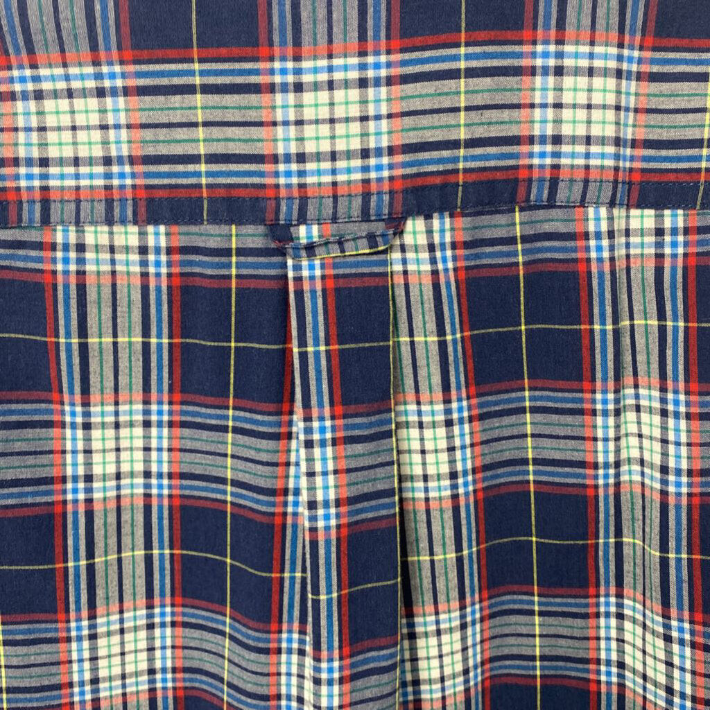 MENS PLAID LONG SLEEVE BUTTON UP