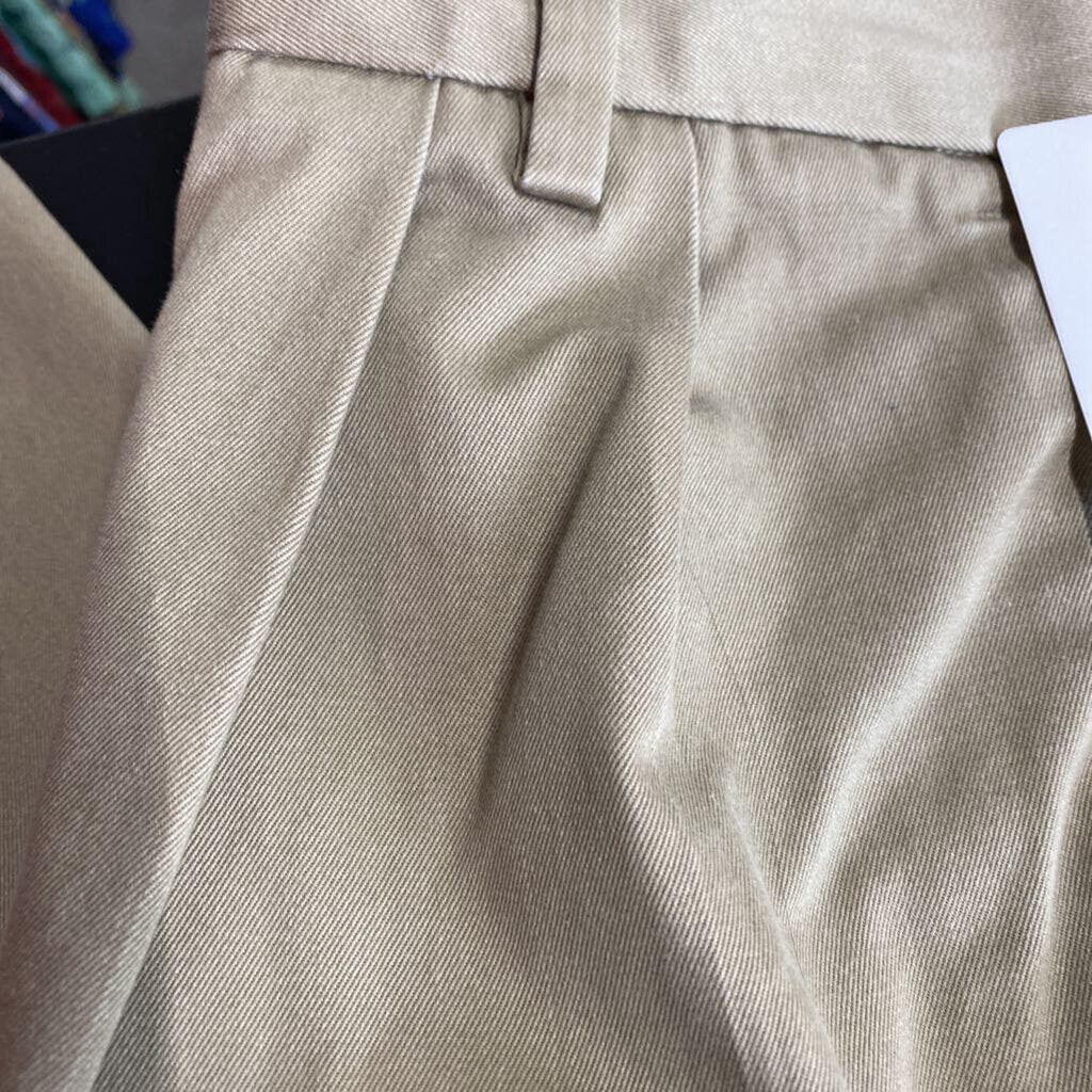 MENS PLEATED KHAKI PANTS