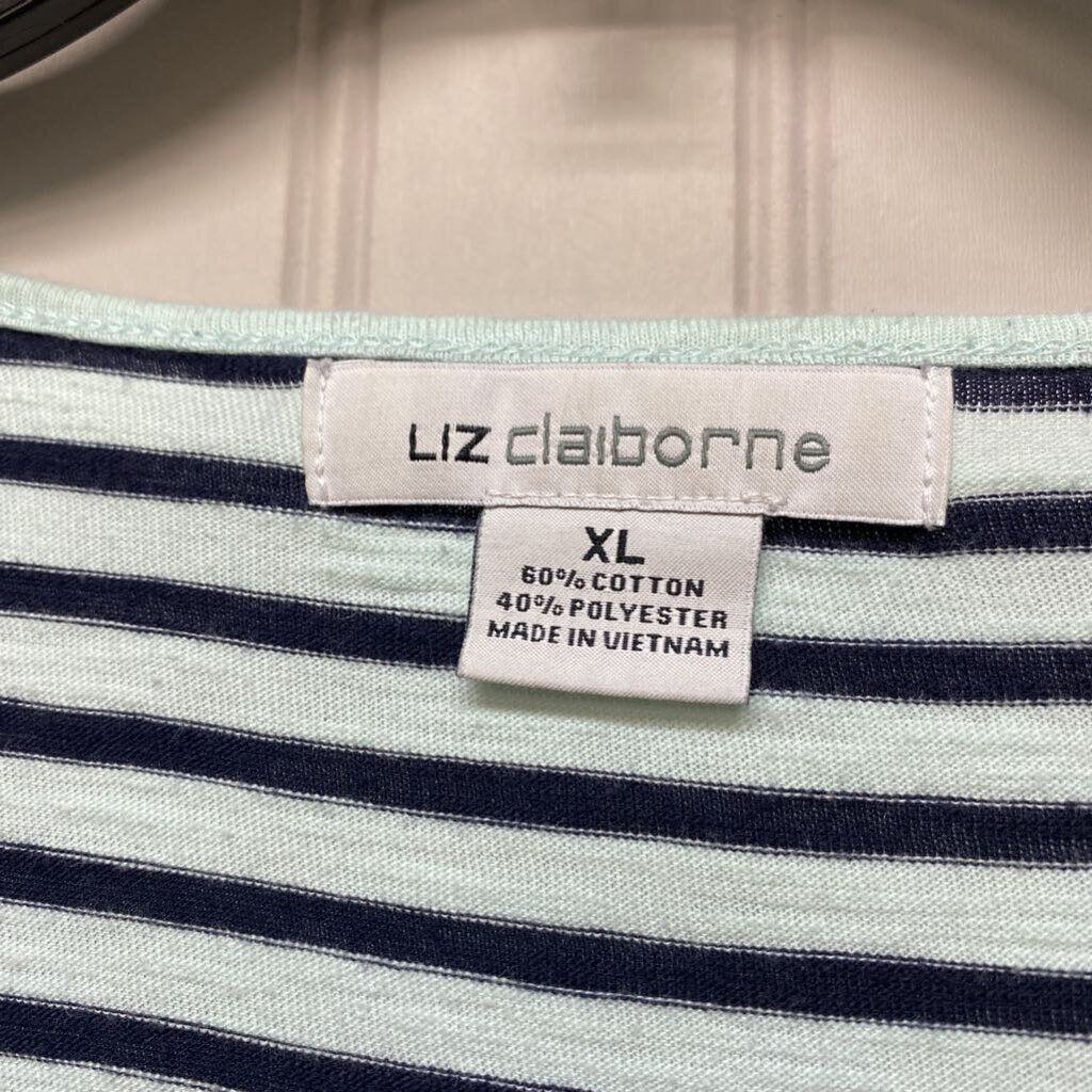 STRIPED SHORT SLEEVE TOP