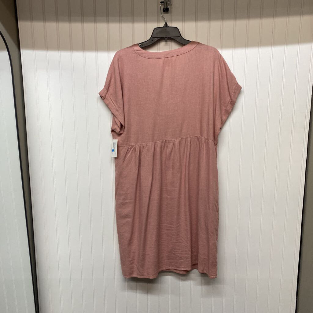 SHORT SLEEVE SHORT DRESS