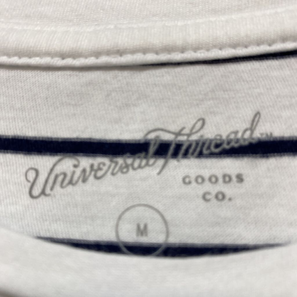 STRIPED CAP SLEEVED SHIRT