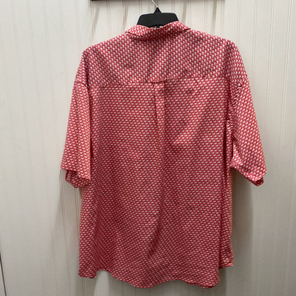 SHORT SLEEVE BIG & TALL BUTTON UP SHIRT