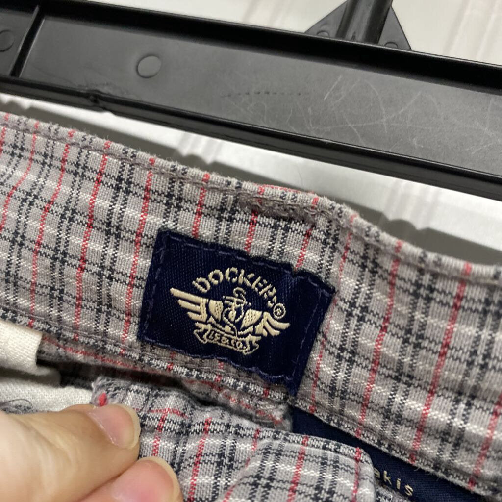 GREY PLAID SHORTS